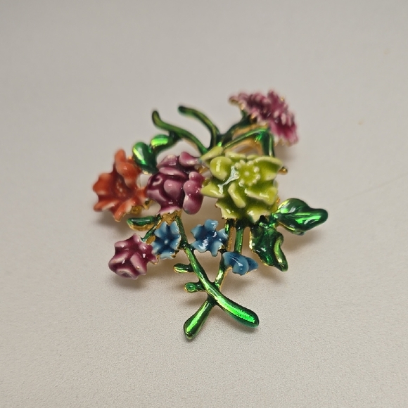 Bob Mackie Jewelry - Bob Mackie Multicolor Floral Brooch